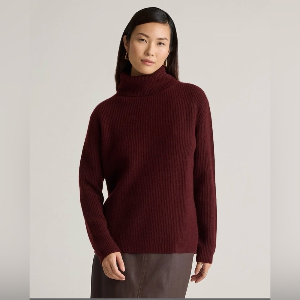 NWT Quince Cashmere Fisherman Turtleneck